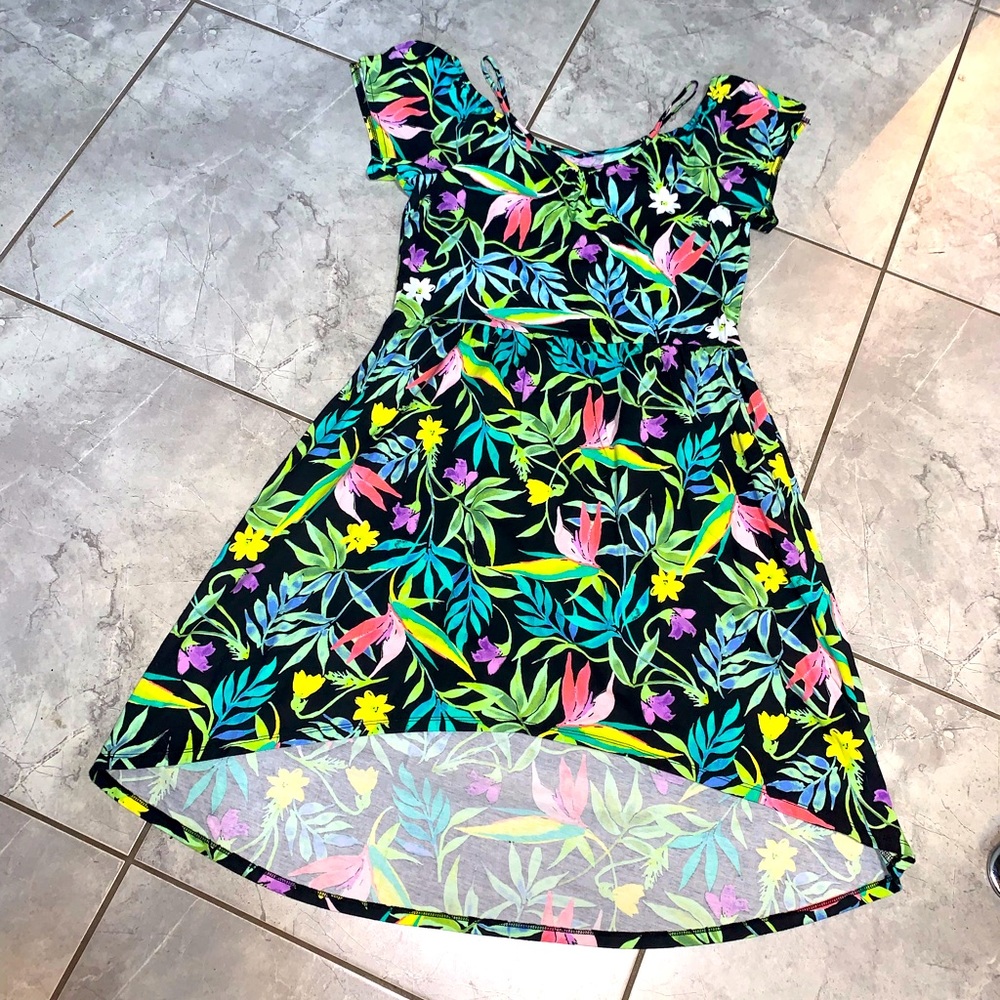 Place (children’s place) tropical dress NWOT colorful kids SZ 16 girls